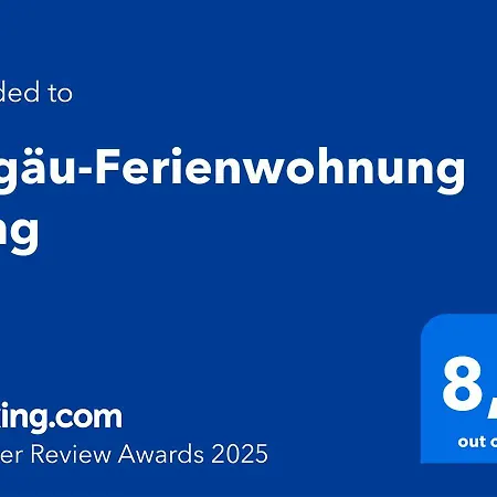 Allgaeu-ferienwohnung Jung Апартаменты Фишен